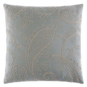 "Mattuck" Decorative Embroidered Throw Pillow Linen Suede